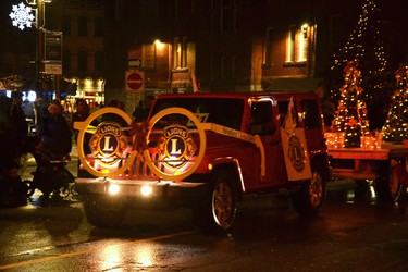 The Stratford Lions Club drove their bespectacled float along Sunday’s parade route, which began on Morenz Drive near the river and wound its way through downtown. Galen Simmons/The Beacon Herald/Postmedia Network