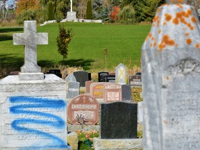 Ontario Provincial Police are stepping up patrols of cemeteries to stem the widespread vandalism of hundreds of gravestones since late October from Kingston and Belleville to Quinte West. DEREK BALDWIN