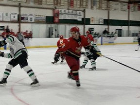 The Lucknow Lancers faced the Ripley Wolves at the Ripley arena on Saturday, November 20. The Wolves took the 6-1 win. The Lancers took a 6-4 win the following night against the Creemore Coyotes. Hannah MacLeod/Lucknow Sentinel