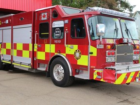 On the afternoon of Wednesday, Nov. 24, the Fort Saskatchewan Fire Department was called to a housefire in the Westpark neighbourhood of Fort Saskatchewan. Photo by Jennifer Hamilton / The Record.