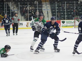 The Portage Terriers managed to get a point in their back-to-back with Dauphin. (Portageterriers.com)