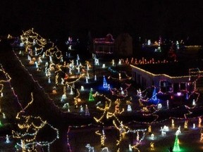 The Kinsmen Club of Leduc has once again illuminated the grounds of the Leduc West Antique Society for the always-popular Leduc Country Lights. (Leduc Country Lights)
