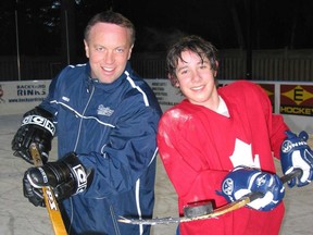 Dave Gagner and his son Sam are pictured in this undated Postmedia Network file photo.