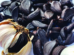 Black garlic, created through a long, slow heating process, is sweeter than raw garlic and is gaining popularity (Photo supplied by Abbey Gardens, Algonquin Highlands)