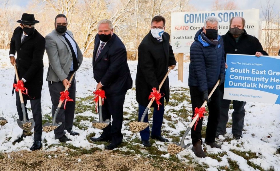 Ford visits Dundalk site of new health centre in the works Owen Sound