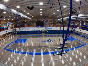 The basketball court at Keyano College. Robert Murray/ Keyano Huskies
