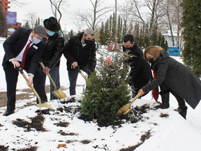 Groundbreaking ceremony Nov. 19 at new Biodiversity Garden location.