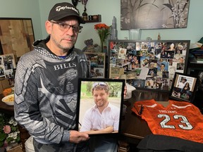 Paulo DiNola said there was an outpouring of love for his son, Aaron DiNola, after his death from a suspected overdose, including food, clothing and blankets donated for the homeless and a sentimental jersey signed by players from his high school football team.