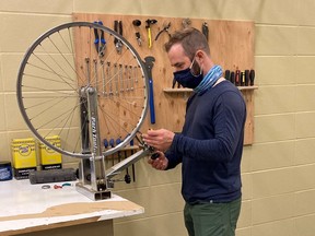 The new bike Hub will be open once a week, every Tuesday from 5-8pm, staffed by two volunteer mechanics. Photo submitted.