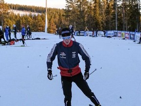 Canmore's Xavier McKeever Threepeats at Junior FIS Cross-Country Ski Race in Sweden. Photo submitted.