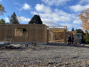 The construction market continues to boom in Prince Edward County, with 18 building permits valued at more than $13 million issued for new homes, like this one on County Road 3, in the month of October. BRUCE BELL