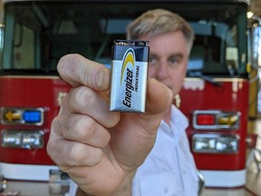 Quinte West Fire/Rescue Fire Prevention Officer Dave Wheeler reminds residents to turn their clocks back one hour at 2 a.m. Sunday, Nov. 7 and change the batteries in all smoke and crabon monoxide alarms. SUBMITTED PHOTO