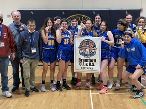 Brantford Collegiate Institute's senior girls basketball team won silver at OFSSA.