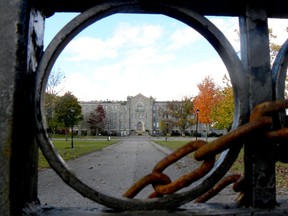 The former Grenville Christian College, now a part of a private development, is shown on Monday, Nov. 1, 2021. (RONALD ZAJAC/The Recorder and Times)