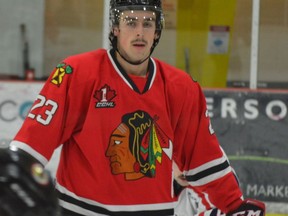 Ryan Bonfield of the Brockville Braves is the CCM Hockey Player of the Week in the CCHL. File photo/The Recorder and Times