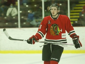 Lucas Culhane scored one of Brockville's goals and was named third star in the Braves' 5-2 loss to the league-leading Ottawa Jr. Senators on Wednesday night.
File photo/The Recorder and Times