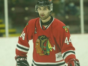 Brockville defenceman Thomas Haynes picked up two assists and was named first star in the Braves' 3-1 win in Kemptville on Sunday afternoon.
File photo/The Recorder and Times