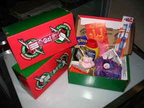 Operation Christmas Child, thorugh Samaritan's Purse, has been distributing shoe boxes filled with tiny treasures to disadvantaged children throughout the world. Handout