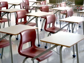 Total enrolment for the Lambton Kent District School Board is 21,740 pupils, with an overall capacity utilization of 72.07 per cent as of Sept. 20. That leaves 8,421 empty pupil spaces, according the Pupil Accommodation Report 2020/21 presented to trustees on Nov. 23. File photo/Postmedia