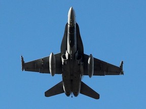 The Royal Canadian Air Force currently uses the CF-18 jet. PHOTO BY DAVID BLOOM /Postmedia