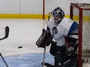 Prowlers goalie Frederic Roy being put to the test, during a recent contest in Maxville.Handout/Cornwall Standard-Freeholder/Postmedia Network