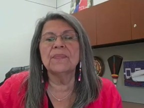 Saint Regis Mohawk Tribal Chief Kiohawiton "Beverly Cook" voiced her tribe's priorities and concerns during a recent appearance at The White House Tribal Nations Summit on Nov. 16, 2021. Handout/Cornwall Standard-Freeholder/Postmedia Network