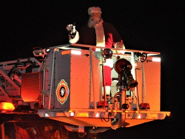 Santa was of course the last to travel through Maxville, on Sunday November 21, 2021 in Maxville, Ont. Francis Racine/Cornwall Standard-Freeholder/Postmedia Network