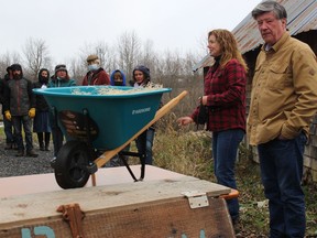 Eleanor McGrath and Finbarr McCarthy, at the start of the tour of their Springfield Farm. Photo on Tuesday, November 23, 2021, in Apple Hill, Ont. Todd Hambleton/Cornwall Standard-Freeholder/Postmedia Network