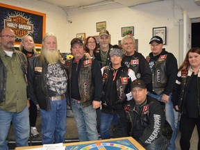 Members of the Prescott-based All Round Charity (ARC) riding club donated $1,265 to members of the White Knucklerz riding club, who raised funds for a local girl named Olivia on Saturday November 27, 2021 in Cornwall, Ont. Shawna O'Neill/Cornwall Standard-Freeholder/Postmedia Network