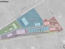 Handout/Cornwall Standard-Freeholder/Postmedia Network
A concept design of the various phases of the Long Sault Logistics Village proposed by Camino, shared with South Stormont township council on Nov. 10, 2021.