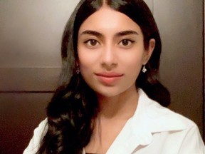 Handout/Cornwall Standard-Freeholder/Postmedia Network
Cornwallite Tulsy Uthay is in the second year of her Ph.D at the Schulich School of Medicine and Dentistry at Western University in London, Ont.