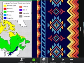 Traditional knowledge keeper and Town of Cochrane cultural advisor Gloria Snow conducts the first of the town’s Stoney History 101 workshops via Zoom. Patrick Gibson/Cochrane Times