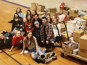 GDCI students who participated in the annual community food drive in 2017. Submitted