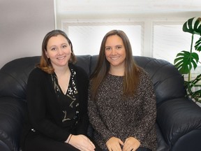 Registered Social Worker Kim Olsen, left, joins Registered Psychologist Brittnay Owens at Anchor Psychology expaning the services that have been in the region since 2018. Owens photo