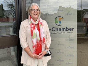 Karen Cross, CEO of the Greater Kingston Chamber of Commerce, outside the chamber offices on June 22.