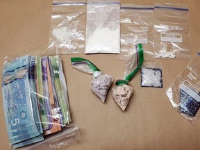 Fentanyl, cocaine and other drugs and cash were seized from a home in Napanee by Ontario Provincial Police.