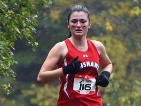 Sam Reidy, 20, of Bornholm, was part of the Fanshawe College women's cross-country team that captured gold in the six-kilometre women's race Oct. 30 hosted by Humber College. Reidy is in her third year at Fanshawe, having completed her marketing diploma and now is enrolled in the event planning program. On Nov. 13, she and her Fanshawe teammates will compete in the Canadian Collegiate Athletic Association (CCAA) national championships hosted by St. Mary's University in Calgary.