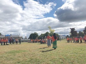 A highlight of the fall term at St. James Catholic School in Eganville was the activities marking the first Day of Truth and Reconciliation on Sept. 30. Submitted photo