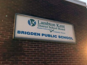 Brigden public school is seen here on Monday November 15, 2021 in Brigden, Ont. Terry Bridge/Sarnia Observer/Postmedia Network