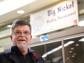 Barry McCrory is co-chair of the Big Nickel Tournament in Sudbury, Ont. The hockey tournament will feature 50 teams at five local rinks, from Nov. 4-7. John Lappa/Sudbury Star/Postmedia Network