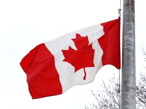 A Canadian flag is seen here in this Postmedia file photo.