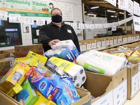 A new report shows food bank usage has spiked across Ontario and Sudbury is no exception to this trend, says Dan Xilon, executive director of the Sudbury Food Bank, shown in this file photo. John Lappa/Sudbury Star/Postmedia Network