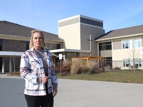 Sandy Vachon is an essential caregiver for her mom, Lina, who resides at St. Gabriel Villa in Chelmsford, Ont. John Lappa/Sudbury Star/Postmedia Network