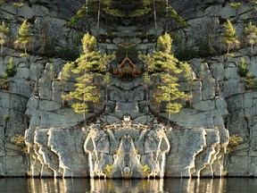 Jon Butler's amazing photomontage, titled We Went to The Water and Saw The Temple. He has been photographing this exquisite region for many years, happily sharing what he sees. Supplied
