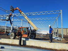 Work has started on a new 24,500-square-foot building at Wyoming's Sipkens Nurseries. Handout/Sarnia This Week