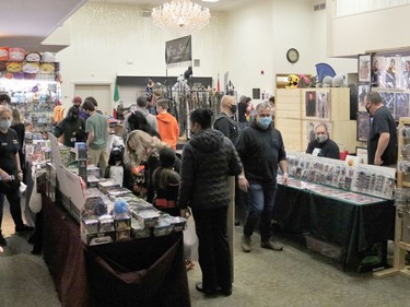 More than 20 vendors were set up at the Porcupine Dante Club this weekend for a Timmins Mini Con hosted by the Northern Ontario Expo,

ANDREW AUTIO/The Daily Press