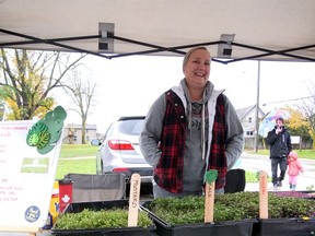 Danielle Jones of JD Microgreens & More opened her microgreens business in March 2021 and was a regular vendor at the Tillsonburg and Port Rowan farmers markets. (Chris Abbott/Norfolk and Tillsonburg News)
