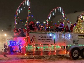 The Moose Cree Group of Companies brought Santa to Cochrane for the annual parade.