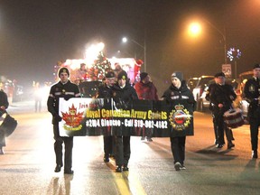 The Optimist Club of West Lorne is hosting its annual Santa Claus parade on Nov. 26 beginning at 7:30 p.m. The Santa Claus parade was last held in 2019. File photo/West Elgin Chronicle