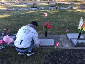 Dozens of Wetaskiwin youth laid poppies on the graves of Wetaskiwin's veterans during No Stone Left Alone-Wetaskiwin ceremonies this past weekend.
Wetaskiwin District Heritage Museum Centre